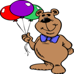 Bear with Balloons