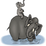 Elephant & Baby 2