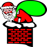 Santa in Chimney 06