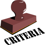 Criteria