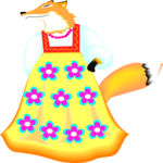 Fox Wearing Dress 3