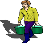 Man with Buckets