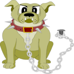 Bulldog on Chain