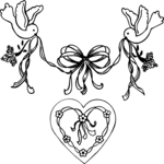 Heart & Birds Design