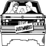 Just Married Car 1