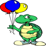 Turtle with Balloons