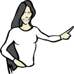 Woman Pointing 6