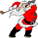 Santa Golfing 2
