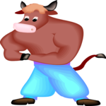 Bull in Pants