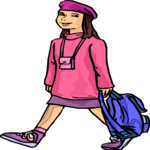Girl with Backpack 2