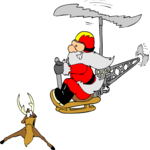 Santa in Helicopter