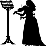 Woman Playing Violin