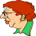 Woman with Sour Face