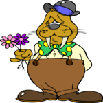 Walrus with Flowers