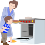 Mother & Son Cooking