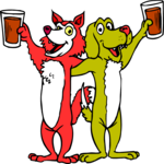 Fox & Dog Toasting