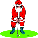 Santa Golfing 1