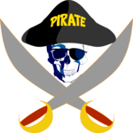 Pirate Symbol with Shades