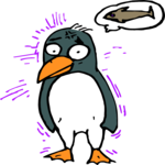 Penguin Thinking of Fish