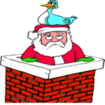 Santa in Chimney 11