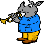 Trumpet Player - Rhino