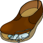 Mouse Sleeping in Shoe