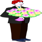 Man with Bouquet