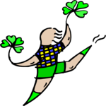 Man with Shamrocks