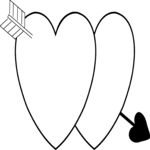 Hearts & Arrow - White