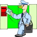 Duck Delivering Mail