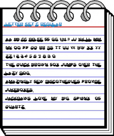 Letter Set C Regular Font