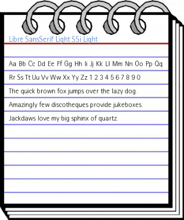 Libre SansSerif Light SSi Light Font