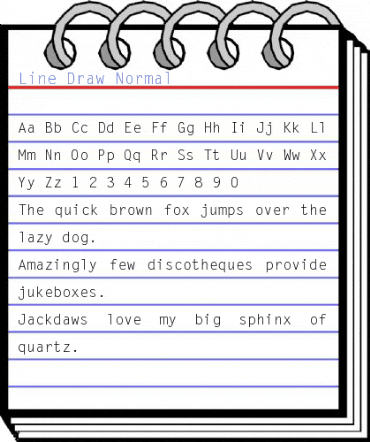 Line Draw Font