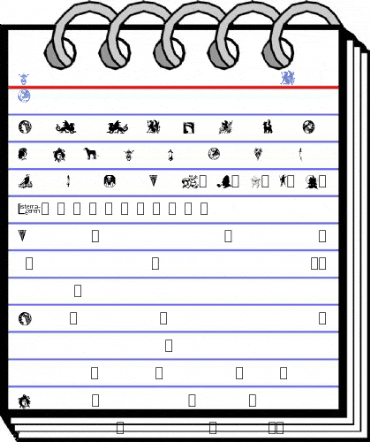 Listemagerens Dingbats 1 Normal Font