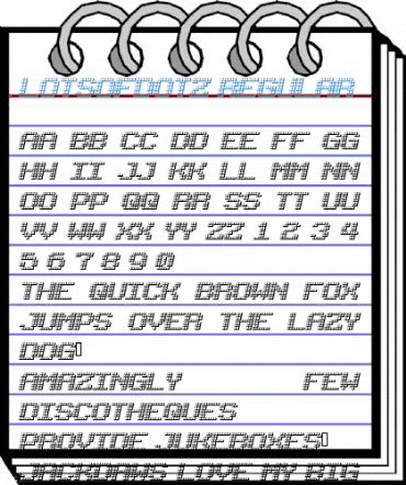 LotsOfDotz Regular Font