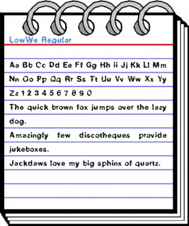 LowWe Regular Font