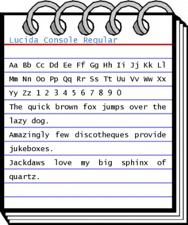 Lucida Console Font