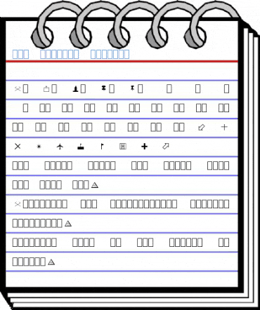 Map Symbols Regular Font