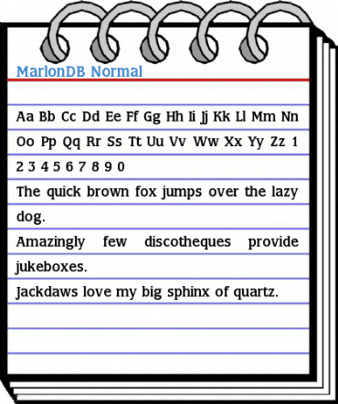 MarlonDB Font