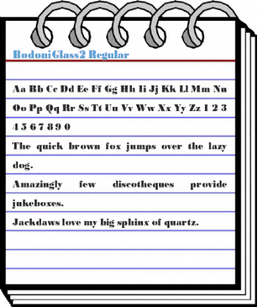 BodoniGlass2 Regular Font