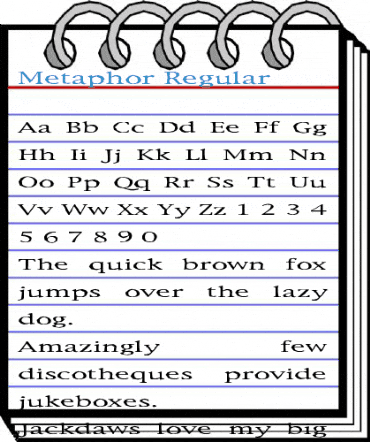 Metaphor Regular Font