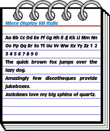 Misce Display SSi Font