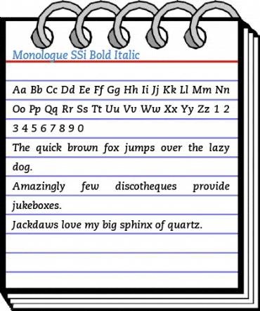 Monologue SSi Font