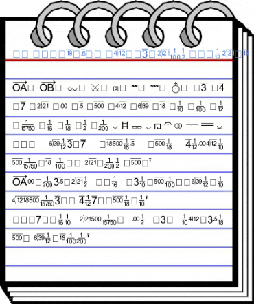 MS Reference Specialty Font