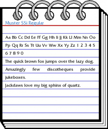 Muster SSi Font