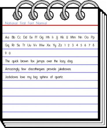 National First Font Font