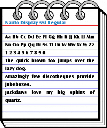 Nauto Display SSi Regular Font