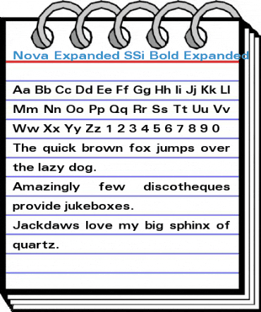 Nova Expanded SSi Bold Expanded Font