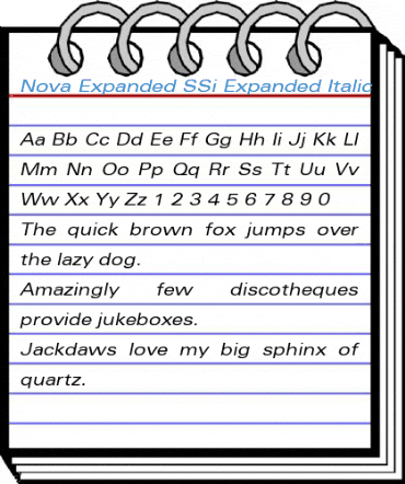 Nova Expanded SSi Font