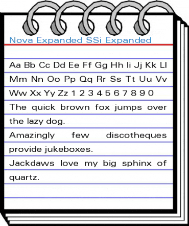 Nova Expanded SSi Font